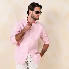CASCAIS - Camisa Hombre Manga larga Slim de Algodón Cascais.