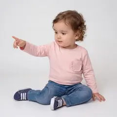 YAMP - Camiseta manga larga para Bebé niña de Algodón