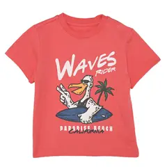 YAMP - Camiseta manga corta para Bebé niño con Estampado de Algodón