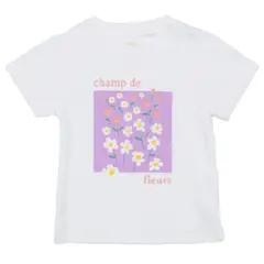 YAMP - Camiseta para Bebé niña con Estampado de Algodón