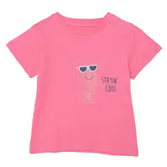 YAMP - Camiseta para Bebé niña con Estampado de Algodón