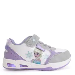 DISNEY - Tenis con luces Niña Frozen Luz con Velcro