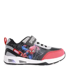MARVEL - Tenis con Luces Unisex Spider Man con Velcro