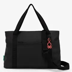 BENETTON - Bolso Tote C3Tobe301A Black Nylon St