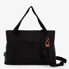 BENETTON - Bolso Tote C3Tobe301A Black Nylon St