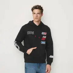 REDBULL - Hoodie Hombre con Estampado de Algodón