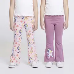 BLUEY - Legging para Niña Pack de 2 unidades de Algodón