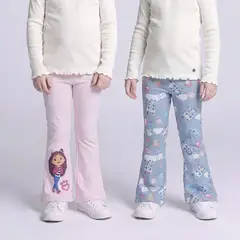 GABBYS DOLLHOUSE - Legging para Niña Pack de 2 unidades de Algodón