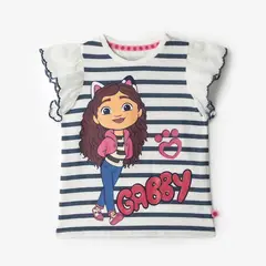 GABBYS DOLLHOUSE - Camiseta para Niña con Estampadode Algodón