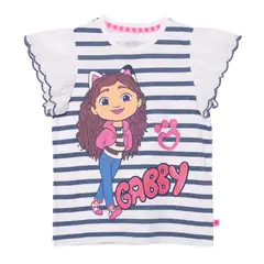GABBYS DOLLHOUSE - Camiseta para Niña con Estampadode Algodón