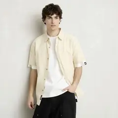 BEARCLIFF - Camisa Hombre Manga Corta de Algodón