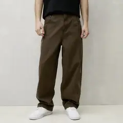 BEARCLIFF - Jean Hombre Baggy Algodón Largo 32