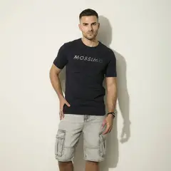 MOSSIMO - Camiseta Hombre Manga corta con Estampado de Algodón