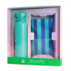 BENETTON - Set Bolso Tote y Botella 750 ml