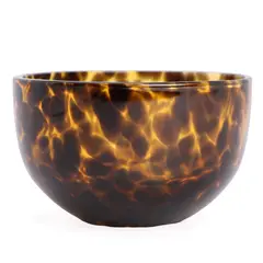 BASEMENT HOME - Set 2 Bowls Vidrio Leopardo 11X7.3 Cm