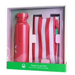 BENETTON - Set Bolso Tote y Botella 750 ml