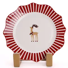 ROBERTA ALLEN - Plato Entrada/Postre 21 Cm Reno Navidad