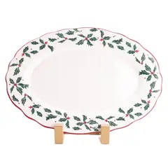 ROBERTA ALLEN - Fuente Rectangular Muerdago 36X25 Cm Navidad