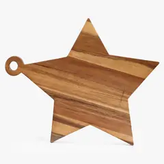 ROBERTA ALLEN - Fuente Estrella Madera Acacia 37X29 Cm Navidad