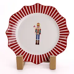 ROBERTA ALLEN - Plato Entrada/Postre 21 Cm Cascanuez Navidad
