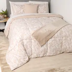 MICA - Juego de Cama Mica: Edredón + Juego de Sábanas + Manta + Cojín