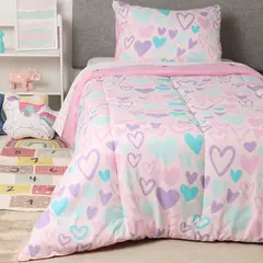 MICA KIDS - Juego de Cama Mica Kids: Incluye 1 edredón + Juego de Sábanas