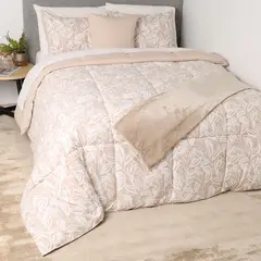 MICA - Juego de Cama Mica: Edredón + Juego de Sábanas + Manta + Cojín