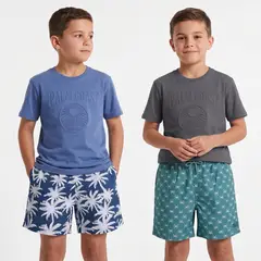FEDERATION - Pantaloneta de baño para Niño pack de Dos Unidades