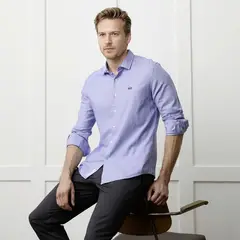 LA MARTINA - Camisa Hombre de Cuadros Manga larga de Algodón