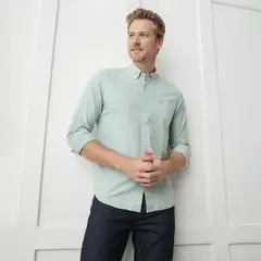 LA MARTINA - Camisa Hombre Manga larga Recto de Algodón