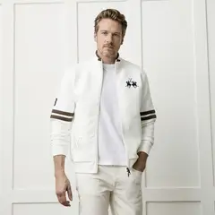 LA MARTINA - Saco Hombre con Estampado de Algodón