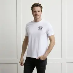 LA MARTINA - Camiseta Hombre con Estampado de Algodón