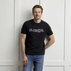 LA MARTINA - Camiseta Hombre con Estampado de Algodón