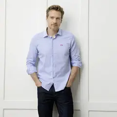 LA MARTINA - Camisa Hombre de Cuadros Manga larga de Algodón