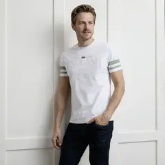 LA MARTINA - Camiseta Hombre Manga corta con Estampado de Algodón
