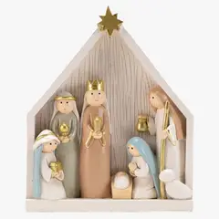 MICA - Pesebre Estatuillas 28.5x18.7x12.7cm