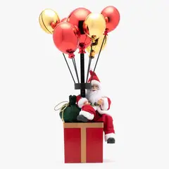 MICA - Adorno Navideño de Santa Globos 82x30cm
