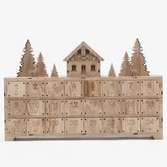 MICA - Calendario Adviento Madera 40Cm