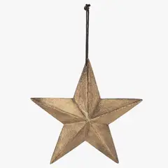 BASEMENT HOME - Adorno de Árbol Navidad Basemente Home Estrella 18 cm