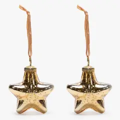BASEMENT HOME - Set 2 Estrellas Vidrio 8Cm