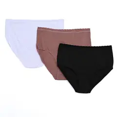 BLU - Pack de 3 Panties Clásicos para Mujer