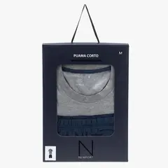NEWPORT - Pijama Hombre Manga corta Con Logo de Algodón