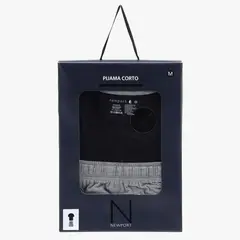 NEWPORT - Pijama Hombre Manga corta Con Logo de Algodón