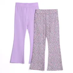 YAMP - Legging para Niña Pack de 2 de Algodón