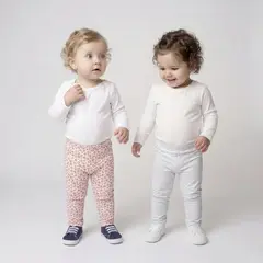 YAMP - Leggings Para Bebé niña Pack de 2 unidades de Algodón