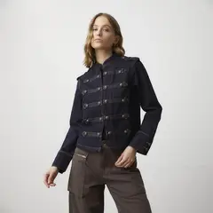 BASEMENT - Chaqueta Mujer Wide Leg De Algodón