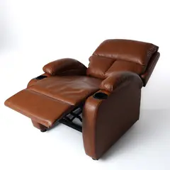 MICA - Silla Reclinable 1 Puesto en Cuerina Push Arm Rest 100 x 76 x 76 cm