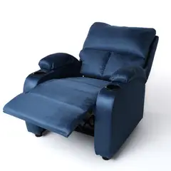 MICA - Silla Reclinable 1 Puesto en Microfibra Push Arm Rest 100 x 76 x76 cm