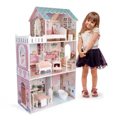 SCOOP - Casa de muñecas Leia Incluye 10 accesorios