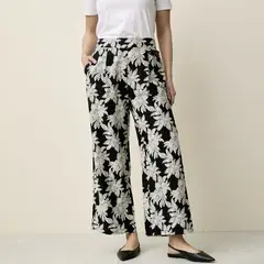 STEFANO COCCI - Pantalón Mujer Wide leg Alto Sin cierre